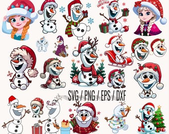 Olaf Svg Layered Item, Olaf Svg Bundle, Olaf Face Svg Clipart,Cricut, Snowman Clipart, Family Christmas Svg, Frozen Svg, Olaf Cricut Svg Png