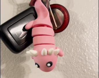 Cute Axolotl Keychain | Take Your Aquatic Flexible Partner With You!