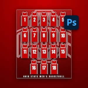 Basketball Jersey Photoshop Players Template