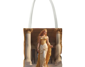 Helen of Troy Tote Bag: Greek Mythology Art Shoulder Bag, Carry the Tote of the Beauty that launched a million ships today, Odyssey, Trojan