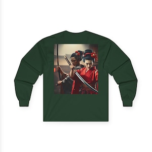 Loyalty Above All Unisex Long Sleeve Tee - Samurai Design Shogun Presence. Loyalty is a Keinedime Collection tenant. The honor in swords