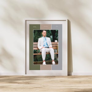 Forrest Gump-filmposter: minimalistische filmkunst (digitale download)