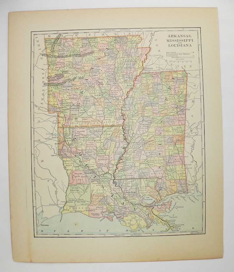 Map Of Mississippi And Louisiana Maping Resources