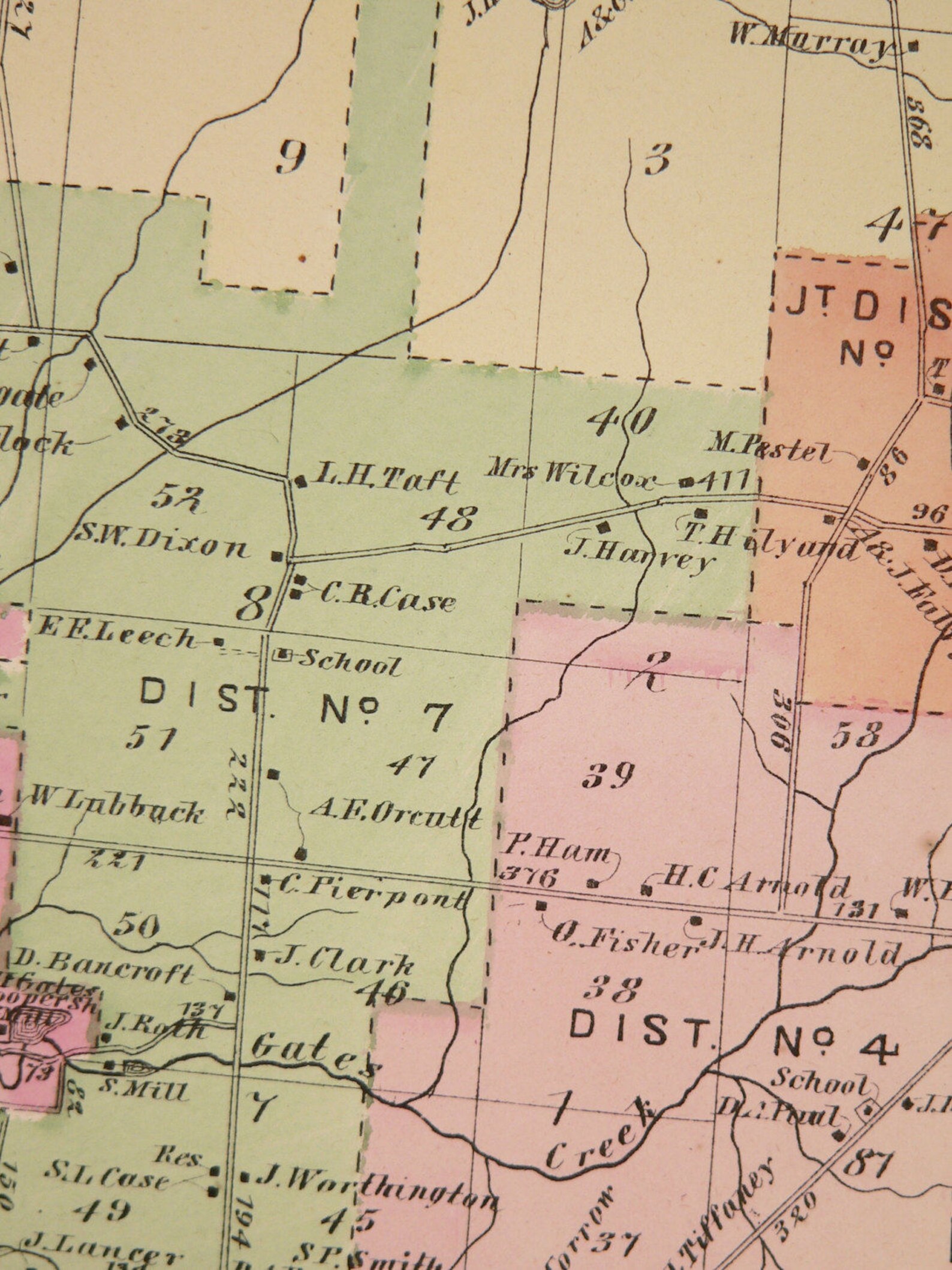 West Bloomfield NY Map 1874 Antique Map West Bloomfield New Etsy