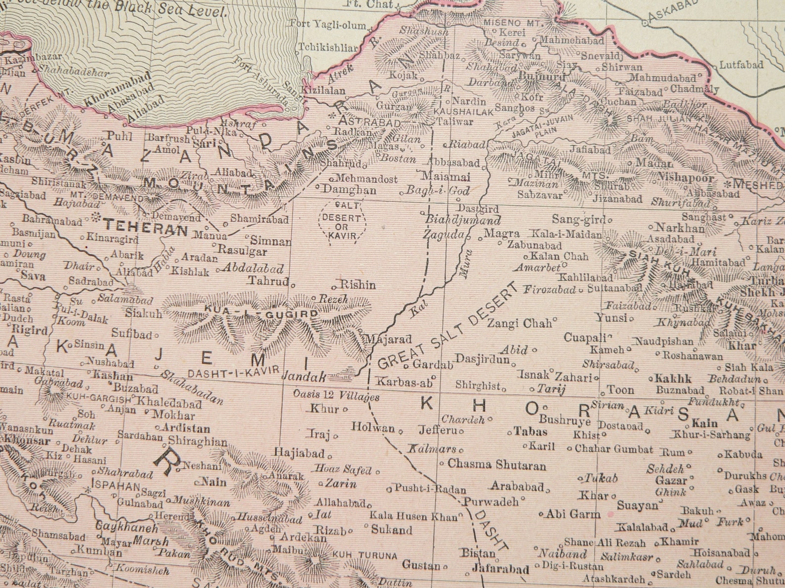 1900 Iran and Afghanistan Map Middle East Map Rand Mcnally | Etsy