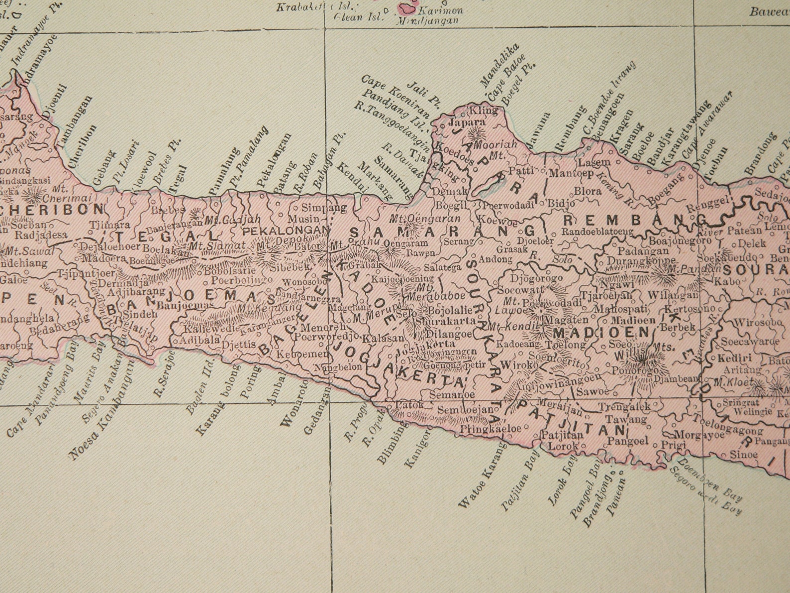 1900 Antique Java Map Sumatra Map Indonesia Island Map East | Etsy