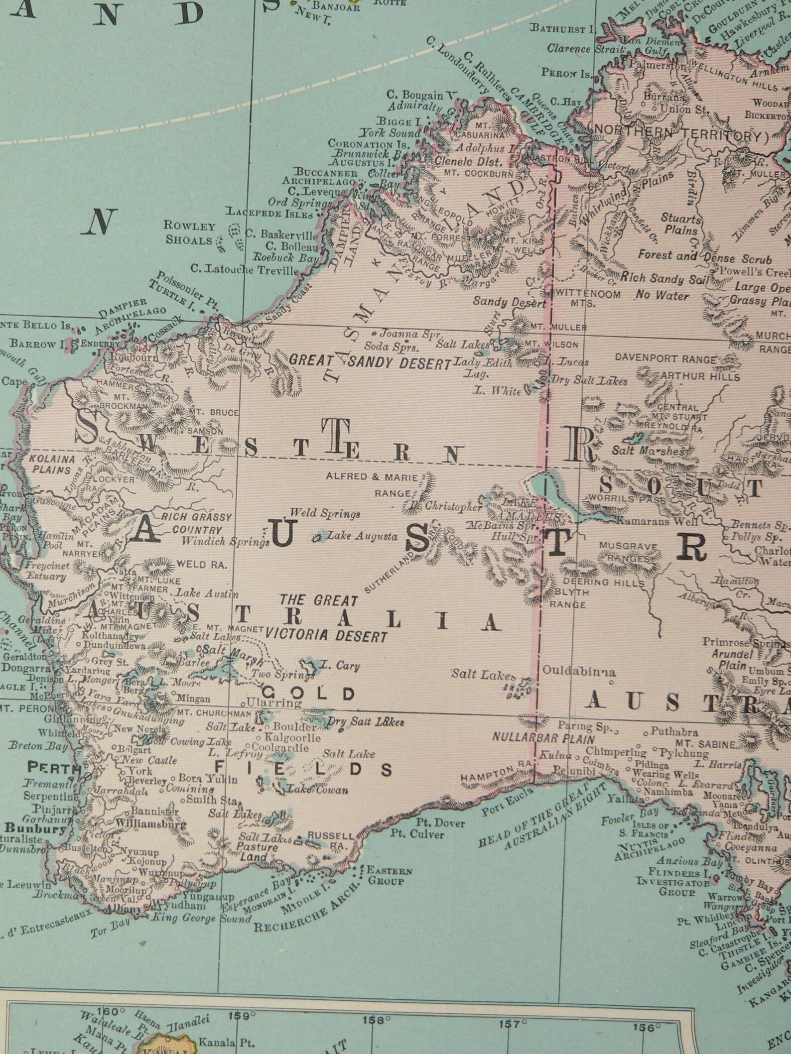 Large Polynesia Map Pacific Ocean Islands Map 1908 Vintage - Etsy