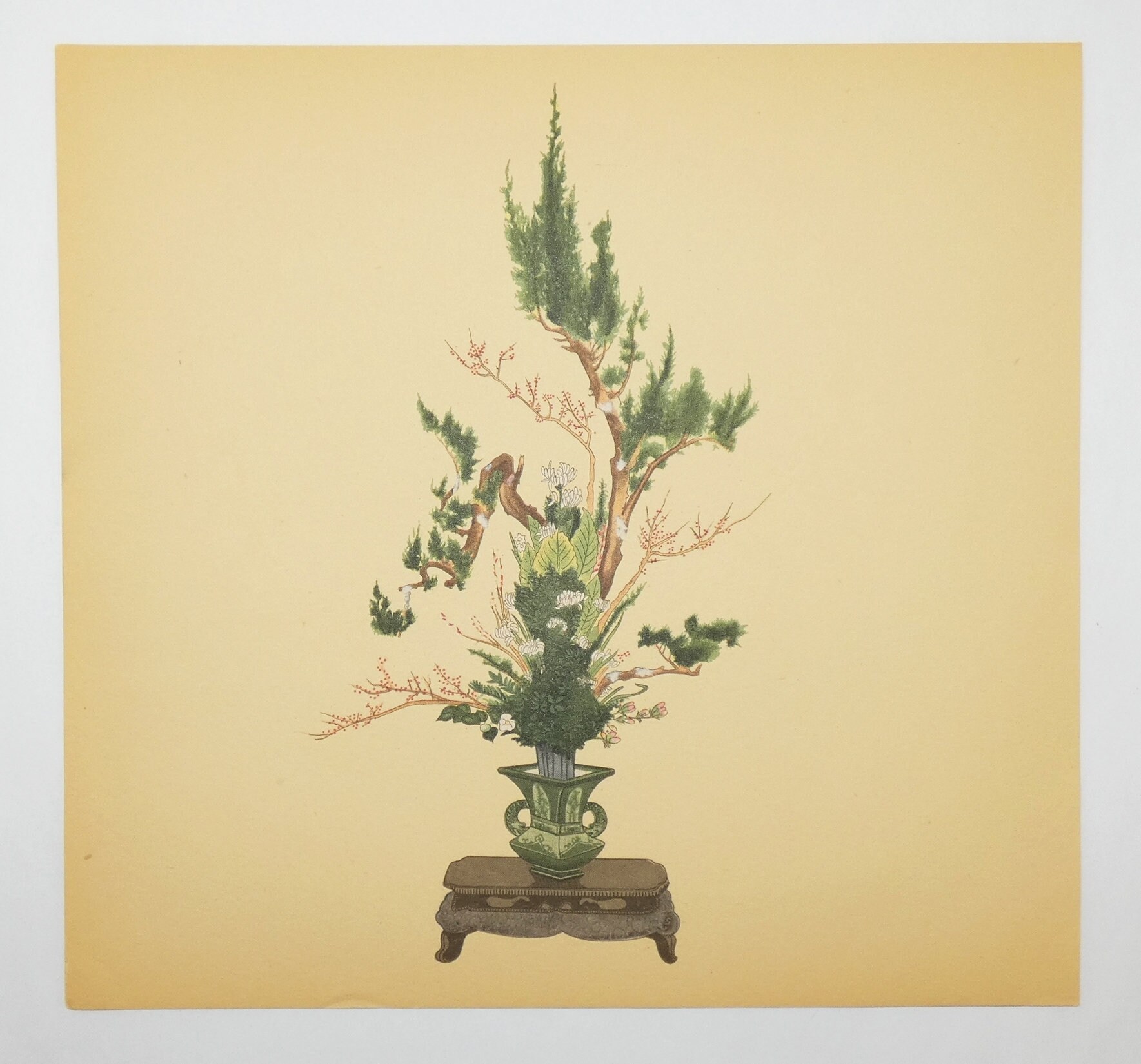 1936 Ikebana Art Print Vintage Botanical Print Japanese Etsy 日本