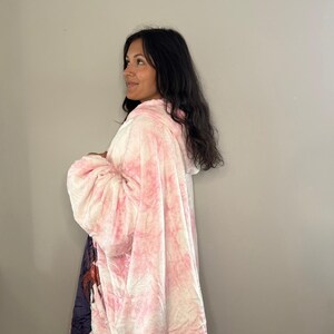 Nezuko Anime wearable Blanket Hoodie oversize snuggle Sherpa unisex adults and kids image 2