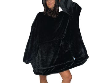 Oversized Wearable Blanket Hoodie: Ultra-Soft Sherpa snuggle