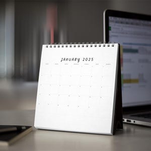 Printable 2025 Calendar | Clean and Minimalist Design | Digital Download 8.5x11