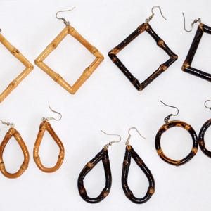 Bamboo Earrings set of 5