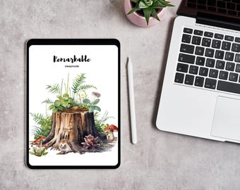 Minimalistisk sömnskärmsmall för reMarkable Paper Pro/reMarkable 3 - Surfplattatillbehör - Sömnskärmsläckare - Enastående gåva