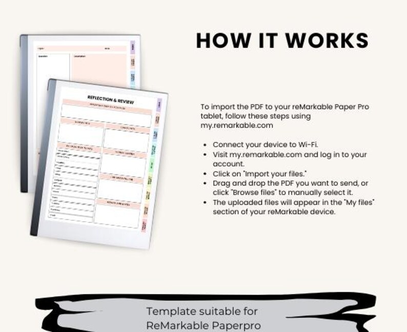 Digital Cornell Notes Planner Template for Remarkable Paper Pro ...