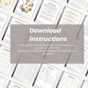 May include: A digital download of printable Ramadan planner pages. The pages include a calendar, meal plans, and other helpful resources for observing Ramadan.