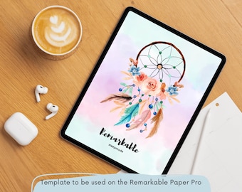 Fantastisk skärmsläckarmall för sömn för reMarkable Paper Pro - Anmärkningsvärd gåva - Sömnskärmskonst - Digital planerare - Mall för eInk-surfplatta