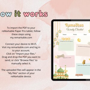 Islamic planner for fasting, Quran tracking, and daily goals on reMarkable