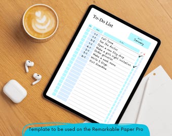 Full-Color To Do List Template for ReMarkable Paper Pro – Boost Productivity- Digital Planner- ReMarkable 3 template- Task Tracker-Printable