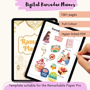 Interactive Ramadan planner for reMarkable Paper Pro