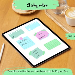 Digital Sticky Notes for reMarkable Paper Pro- Remarkable templates -Note taking template-   Stickers reMarkable Paper Pro
