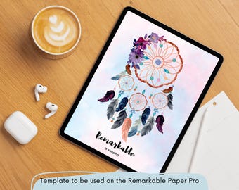 ReMarkable Paperpro sömnskärmsmall | Fullfärgsdesign av hög kvalitet | eInk-surfplatta för sömn | Digital planerare