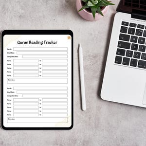 Islamic planner layout on reMarkable 3 device