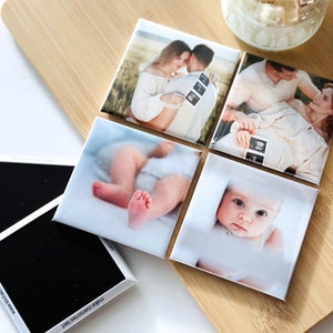 Personalized Photo Magnets | Custom Photo Magnet Gift for - Square Photo Magnets | Custom Made | Fridge Magnets - Personalized Gift