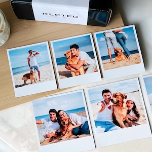 Polaroid Fridge Magnet, Custom Photo Prints Magnetic - Personalized Refrigerator photo magnets, Magnet from photo, Photo Valentine Gift