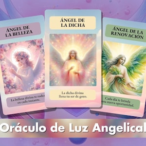 Oráculo de Luz Angelical 45 Cartas (Este producto es físico) + Guía Digital PDF (con Mensajes y Ejercicios)