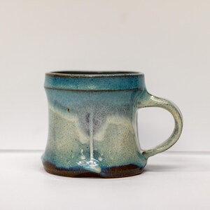 Altered Pottery Mug | Handmade Ceramic Coffee Cup | Wheel Thrown Stoneware Mug