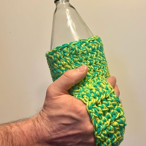 Crochet 40 ounce cozy with handle, 40oz sleeve, 40oz cozy with handle, 40oz coozie, party gift