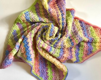 Crochet Baby Blanket - Handmade Baby Blanket - Baby Shower Gift