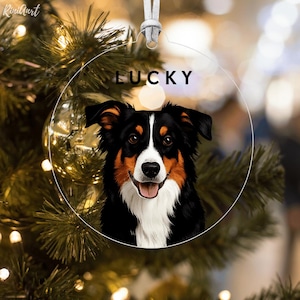 Personalized Pet Ornament, Custom Dog or Cat Christmas Ornament, Pet Memorial Keepsake, Holiday Gift for Pet Lovers, Unique Pet Loss Gift