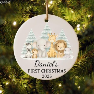 Baby’s First Christmas Ornament,Personalized Baby Boy or Girl Keepsake, Custom Name First Christmas Decoration,Newborn Holiday Ornament Gift