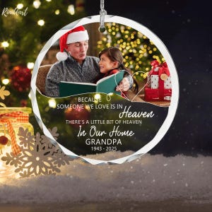 In Loving Memory Ornament,Personalized Memorial Keepsake,Loss of Loved One Gift,Consolation Acrylic Ornament,Sympathy Gift for Her or Family