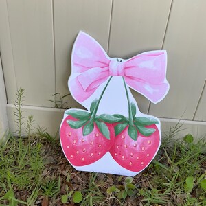 Decoraciones de fresas, recortes de bayas de fresa, accesorios de fresa, decoraciones de fiesta de rosita de fresa, coqueta de fresa