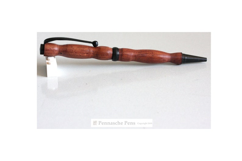 Handmade Turned Bubinga Slim and Lightweight Pen African Rosewood