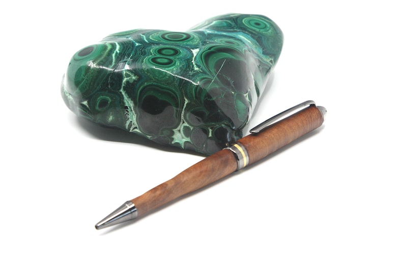Thuya Wood Pen as a Designer NT twist pen with gun metal features