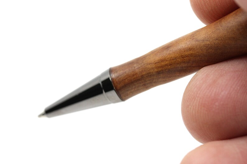 Thuya Wood Pen as a Designer NT twist pen with gun metal features