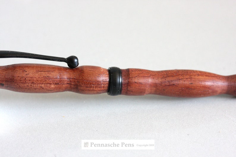 Handmade Turned Bubinga Slim and Lightweight Pen African Rosewood