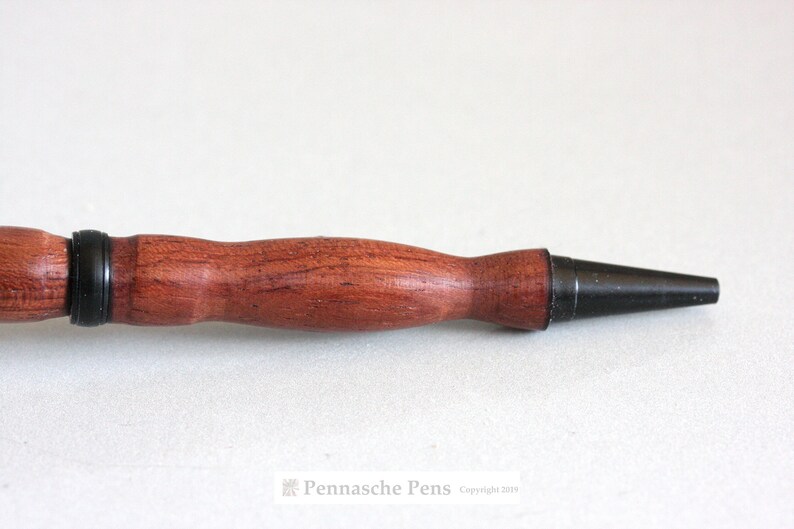 Handmade Turned Bubinga Slim and Lightweight Pen African Rosewood