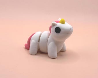 Articulated Unicorn Fidget Toy – 3D Printed Desk Toy