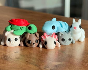 Articulated Animal Toy – Flexible Fidget Toy, Party Favor, Goody Bag Gift, Desk Toy, Cute Collectible
