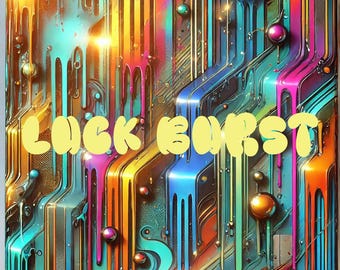 Luck Burst Graffiti Font – Bold Spray Paint Style Typeface | Urban Street Lettering | Hip Hop Retro Font for Logo, Stickers, Merch, Posters