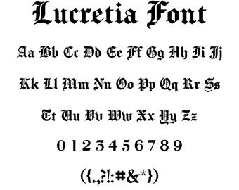 Lancelot Gothicフォント - 文字と数字、Cricutフォント、Procreate