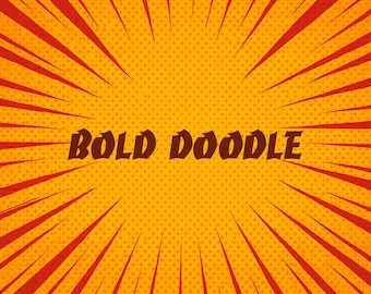 Bold Doodle Comic Font | Fun Hand Drawn Cartoon Display Font | Playful Lettering for Comics, Logos & Kids Designs
