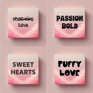 Valentine Font Bundle TTF/PNG/SVG, Heart Alphabet, Cute Font, Love Letters, Bubbly Font, Valentine&#39;s Day Font, Cricut Font, Installable Font