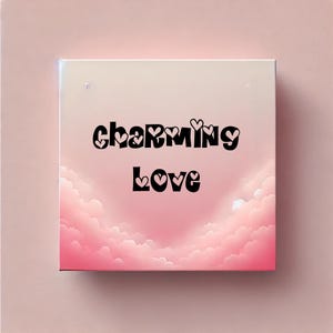 Charming Love Font - Valentine Font TTF/SVG/PNG, Cute Hearts Alphabet, Cricut Fonts, Bubbly Fonts, Valentine&#39;s Day Font, Canva Font