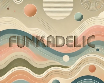 Funkadelic Groovy Font – Retro 70s Bubble Letters, Funky Psychedelic Typeface, Vintage Display Font for Logos, Posters