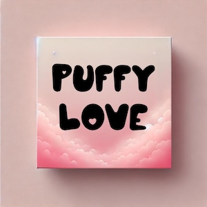 Puffy Love Font - Valentine Font TTF/SVG/PNG, Cute Hearts Alphabet, Cricut Fonts, Bubbly Fonts, Valentine&#39;s Day Font, Canva Font